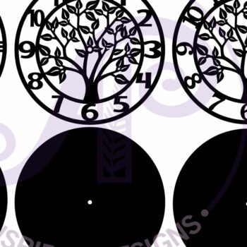 Intra απο ξύλο plywood 3mm-4mm πάχος – Αρχεία αποκοπής λέιζερ ρολογιού δέντρου, αρχείο Δίασταση  20x20 cm INTRAFABR-102741972 - Image 5