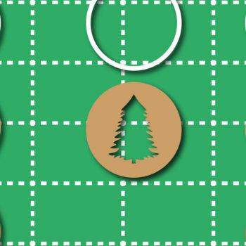 Intra απο ξύλο plywood 3mm-4mm πάχος – Κρεμαστό μπιχλιμπίδι διακοσμήσεων δέντρων χειροτεχνίας Δίασταση  20x20 cm INTRAFABR-85822387 - Image 2