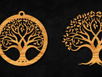 Intra απο ξύλο plywood 3mm-4mm πάχος – Αρχείο CUT Cut Tree Δίασταση  20x20 cm INTRAFABR-99084029 - Image 1