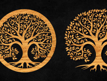 Intra απο ξύλο plywood 3mm-4mm πάχος – Αρχείο CUT Cut Tree Δίασταση  20x20 cm INTRAFABR-99119688 - Image 1