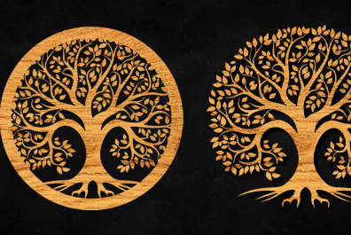 Intra απο ξύλο plywood 3mm-4mm πάχος – Αρχείο CUT Cut Tree Δίασταση  20x20 cm INTRAFABR-99119688