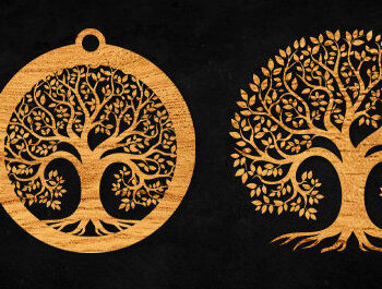 Intra απο ξύλο plywood 3mm-4mm πάχος – Αρχείο CUT Cut Tree Δίασταση  20x20 cm INTRAFABR-99119811 - Image 1