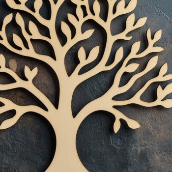 Intra απο ξύλο plywood 3mm-4mm πάχος – Αρχείο αποκοπής με λέιζερ δέντρου Δίασταση  20x20 cm INTRAFABR-111581411 - Image 1