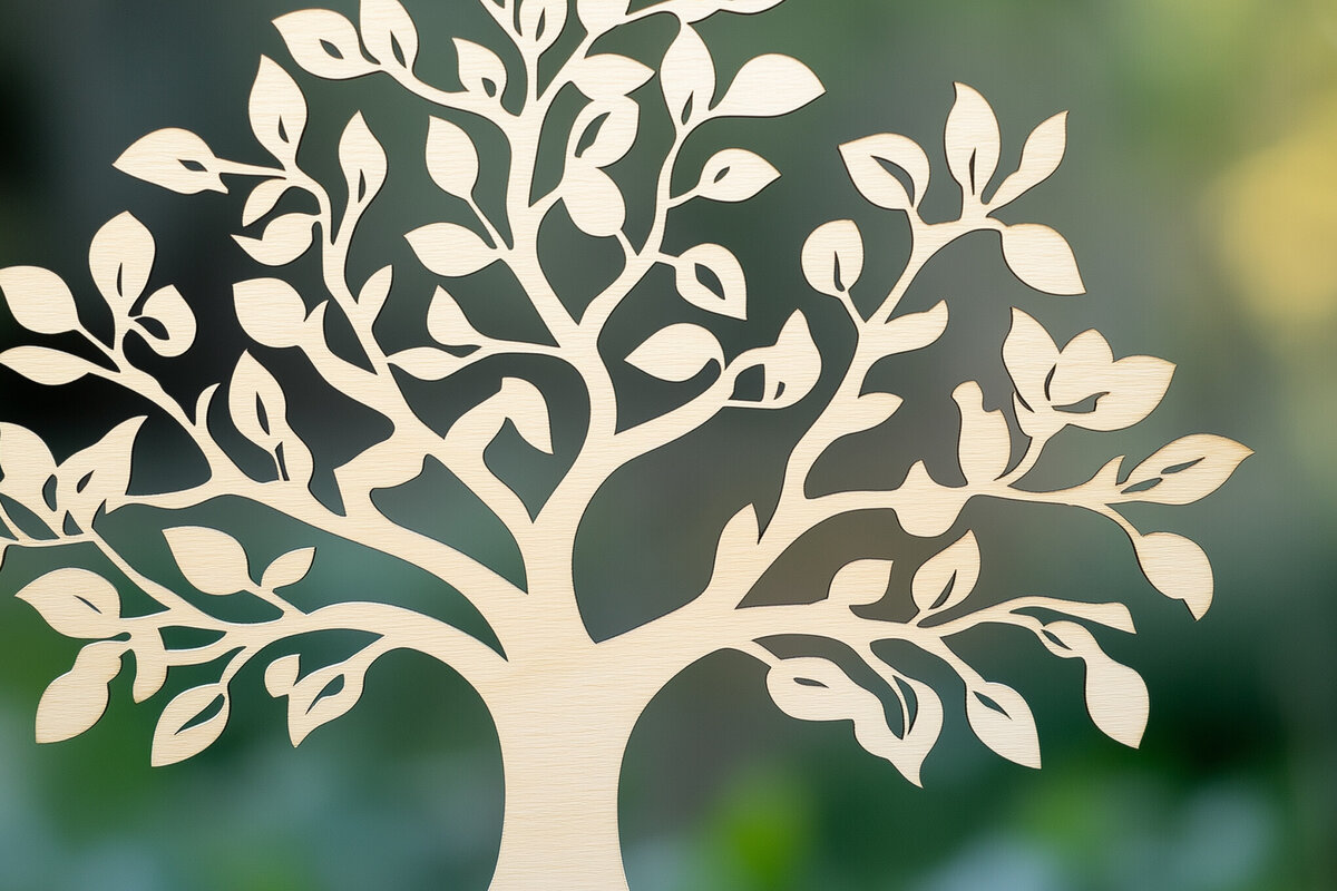 Intra απο ξύλο plywood 3mm-4mm πάχος – Αρχείο αποκοπής με λέιζερ δέντρου Δίασταση  20x20 cm INTRAFABR-111584158