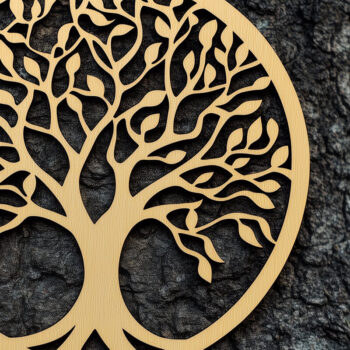 Intra απο ξύλο plywood 3mm-4mm πάχος – Αρχείο αποκοπής με λέιζερ δέντρου Δίασταση  20x20 cm INTRAFABR-111608259 - Image 1