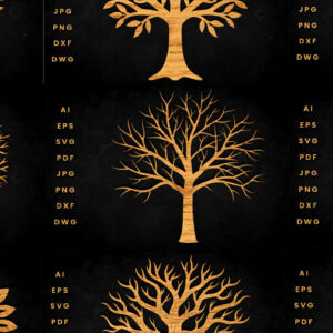 Intra απο ξύλο plywood 3mm-4mm πάχος – SVG Bundle Cut Tree Δίασταση  20x20 cm INTRAFABR-117247968