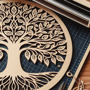 Intra απο ξύλο plywood 3mm-4mm πάχος – Πακέτο αρχείου Cut Cut Tree Δίασταση  20x20 cm INTRAFABR-96880795 - Image 4