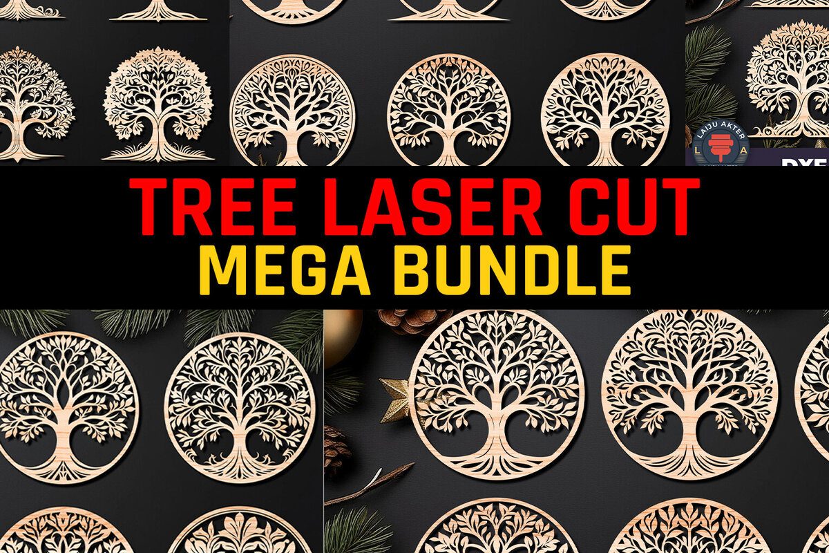 Intra απο ξύλο plywood 3mm-4mm πάχος – Πακέτο Cut Mega Cut Tree Δίασταση  20x20 cm INTRAFABR-108870568