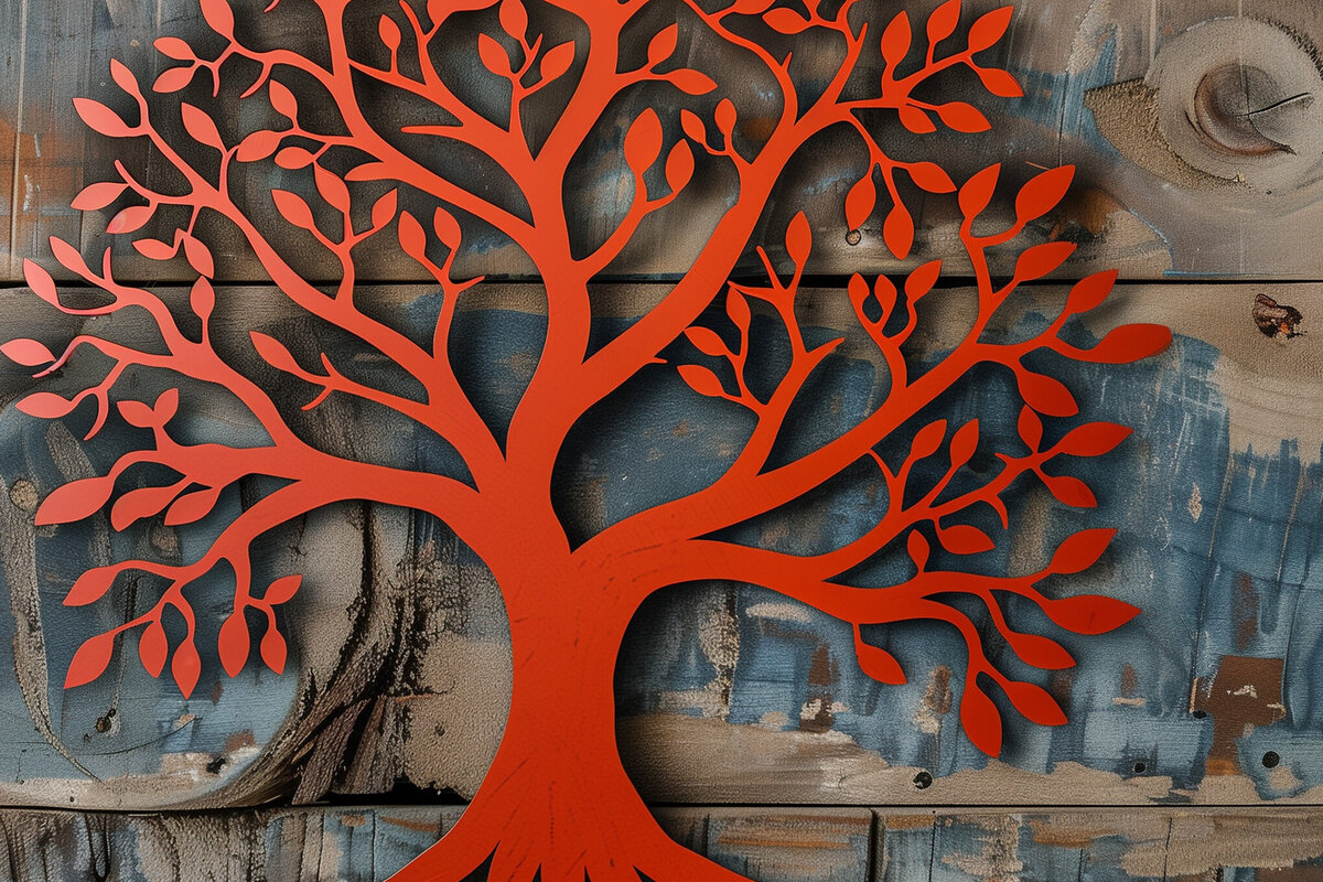 Intra απο ξύλο plywood 3mm-4mm πάχος – Διακόσμηση τοίχου με αρχείοTree Δίασταση  40x30 cm INTRAFABR-97898814