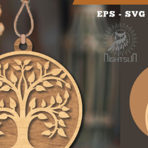 Intra απο ξύλο plywood 3mm-4mm πάχος – Στολίδι Tree Life1 Δίασταση  20x20 cm INTRAFABR-113541681