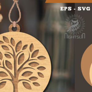 Intra απο ξύλο plywood 3mm-4mm πάχος – Στολίδι Tree Life4 Δίασταση  20x20 cm INTRAFABR-113541834