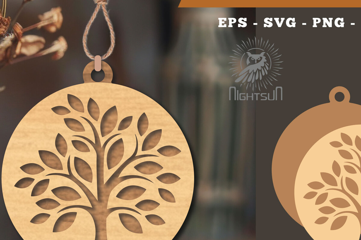 Intra απο ξύλο plywood 3mm-4mm πάχος – Στολίδι Tree Life4 Δίασταση  20x20 cm INTRAFABR-113541834