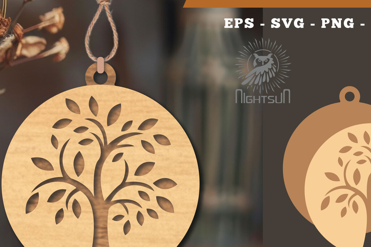 Intra απο ξύλο plywood 3mm-4mm πάχος – Στολίδι Tree Life6 Δίασταση  20x20 cm INTRAFABR-113541945