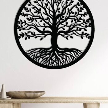 Intra απο ξύλο plywood 3mm-4mm πάχος – Αρχεία κοπής με λέιζερ μεταλλικού τοίχου δέντρου Δίασταση  40x30 cm INTRAFABR-117463420 - Image 2