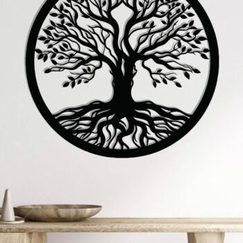 Intra απο ξύλο plywood 3mm-4mm πάχος – Αρχεία κοπής με λέιζερ μεταλλικού τοίχου δέντρου Δίασταση  40x30 cm INTRAFABR-117464304 - Image 2