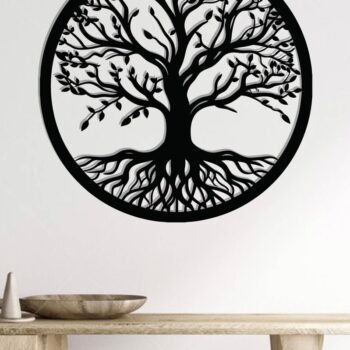 Intra απο ξύλο plywood 3mm-4mm πάχος – Αρχεία κοπής με λέιζερ μεταλλικού τοίχου δέντρου Δίασταση  40x30 cm INTRAFABR-117464363 - Image 2