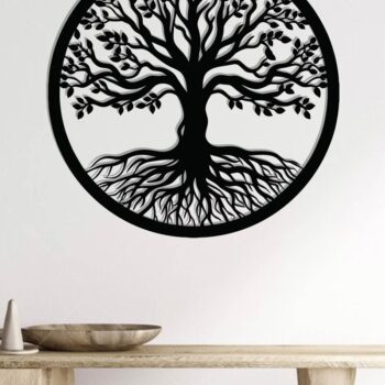 Intra απο ξύλο plywood 3mm-4mm πάχος – Αρχεία κοπής με λέιζερ μεταλλικού τοίχου δέντρου Δίασταση  40x30 cm INTRAFABR-118729850 - Image 2