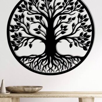 Intra απο ξύλο plywood 3mm-4mm πάχος – Αρχεία κοπής με λέιζερ μεταλλικού τοίχου δέντρου Δίασταση  40x30 cm INTRAFABR-112969938 - Image 2