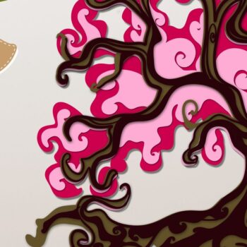 Intra απο ξύλο plywood 3mm-4mm πάχος – Tree Multilayer 3D Δίασταση  20x20 cm INTRAFABR-96447213 - Image 1