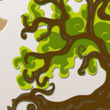 Intra απο ξύλο plywood 3mm-4mm πάχος – Tree Multilayer 3D Δίασταση  20x20 cm INTRAFABR-96447213 - Image 2