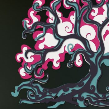 Intra απο ξύλο plywood 3mm-4mm πάχος – Tree Multilayer 3D Δίασταση  20x20 cm INTRAFABR-96447213 - Image 3