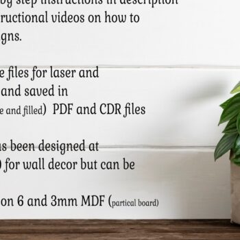 Intra απο ξύλο plywood 3mm-4mm πάχος – Πρότυπο κοπής λέιζερ Sign name δέντρου Δίασταση  40x30 cm INTRAFABR-86875468 - Image 5