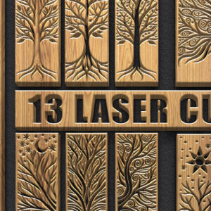 Intra απο ξύλο plywood 3mm-4mm πάχος – Tree of Life & Celestial Art Δίασταση  20x20 cm INTRAFABR-122443547