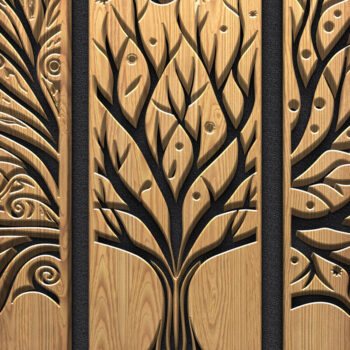 Intra απο ξύλο plywood 3mm-4mm πάχος – Tree of Life & Celestial Art Δίασταση  20x20 cm INTRAFABR-122443547 - Image 2