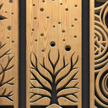 Intra απο ξύλο plywood 3mm-4mm πάχος – Tree of Life & Celestial Art Δίασταση  20x20 cm INTRAFABR-122443547 - Image 5