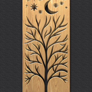 Intra απο ξύλο plywood 3mm-4mm πάχος – Tree of Life & Celestial Art Δίασταση  20x20 cm INTRAFABR-122443547 - Image 6
