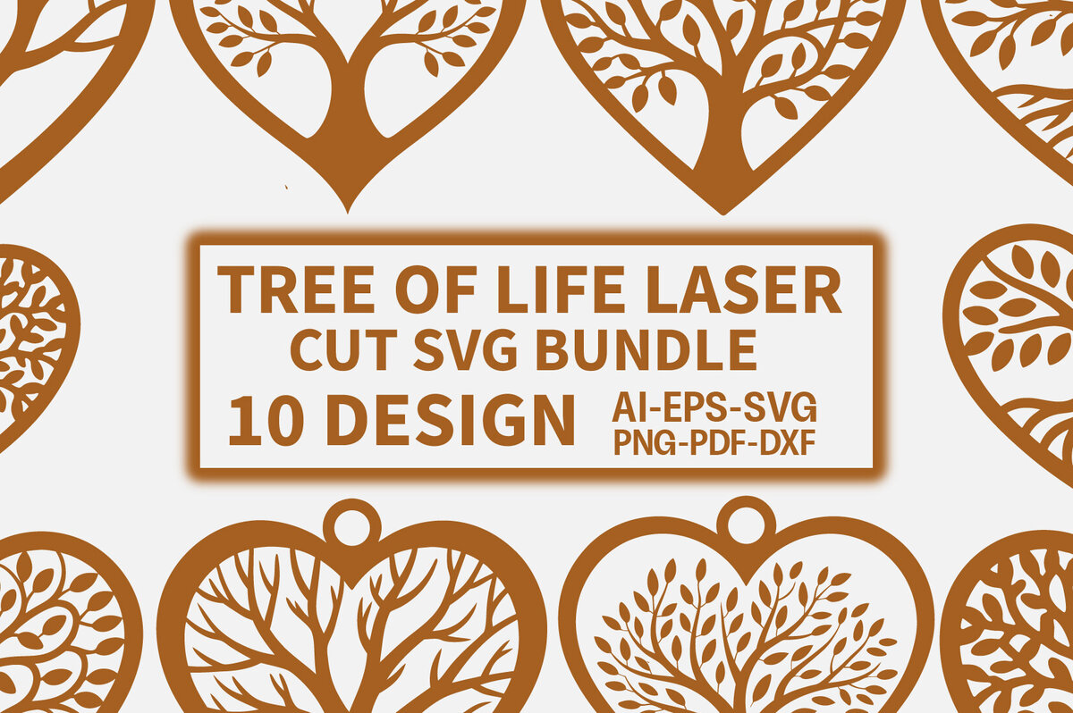 Intra απο ξύλο plywood 3mm-4mm πάχος – Δέσμη κοπής με λέιζερ σκουλαρίκια Tree of Life 2 Δίασταση  5x5 cm INTRAFABR-122665415