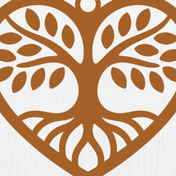 Intra απο ξύλο plywood 3mm-4mm πάχος – Δέσμη κοπής με λέιζερ σκουλαρίκια Tree of Life 2 Δίασταση  5x5 cm INTRAFABR-122665415 - Image 8