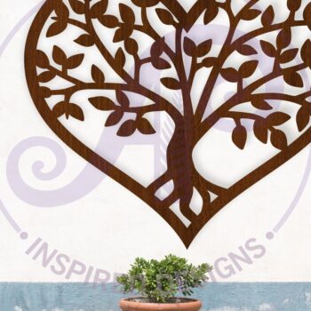 Intra απο ξύλο plywood 3mm-4mm πάχος – Τοίχο καρδιών δέντρου ζωής, αρχείο. Δίασταση  20x20 cm INTRAFABR-124664392 - Image 1