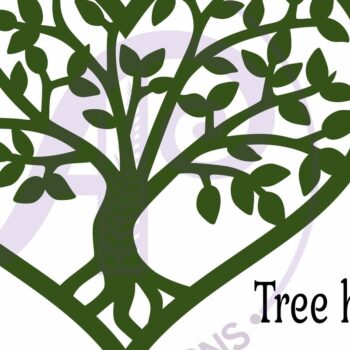 Intra απο ξύλο plywood 3mm-4mm πάχος – Τοίχο καρδιών δέντρου ζωής, αρχείο. Δίασταση  20x20 cm INTRAFABR-124664392 - Image 4