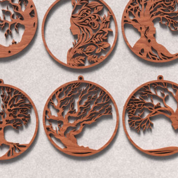 Intra απο ξύλο plywood 3mm-4mm πάχος – Αρχεία κοπής με λέιζερ Tree of Life Δίασταση  20x20 cm INTRAFABR-119821415 - Image 1