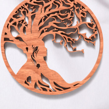 Intra απο ξύλο plywood 3mm-4mm πάχος – Αρχεία κοπής με λέιζερ Tree of Life Δίασταση  20x20 cm INTRAFABR-119821415 - Image 3