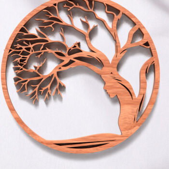 Intra απο ξύλο plywood 3mm-4mm πάχος – Αρχεία κοπής με λέιζερ Tree of Life Δίασταση  20x20 cm INTRAFABR-119821415 - Image 5