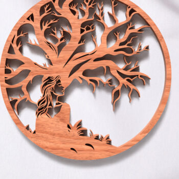 Intra απο ξύλο plywood 3mm-4mm πάχος – Αρχεία κοπής με λέιζερ Tree of Life Δίασταση  20x20 cm INTRAFABR-119821415 - Image 10