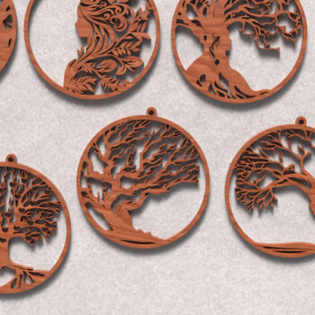 Intra απο ξύλο plywood 3mm-4mm πάχος – Αρχεία κοπής με λέιζερ Tree of Life Δίασταση  20x20 cm INTRAFABR-119821415 - Image 11