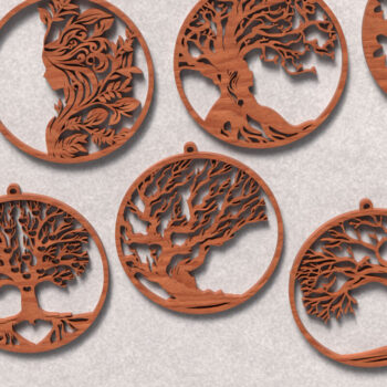 Intra απο ξύλο plywood 3mm-4mm πάχος – Αρχεία κοπής με λέιζερ Tree of Life Δίασταση  20x20 cm INTRAFABR-119821415 - Image 13