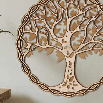 Intra απο ξύλο plywood 3mm-4mm πάχος – Πολυστρωματικό αρχείο TREE of LIFE, Διακόσμηση τοίχου Δίασταση  40x30 cm INTRAFABR-80785955 - Image 1