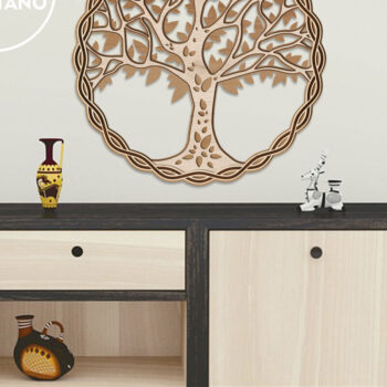 Intra απο ξύλο plywood 3mm-4mm πάχος – Πολυστρωματικό αρχείο TREE of LIFE, Διακόσμηση τοίχου Δίασταση  40x30 cm INTRAFABR-80785955 - Image 2