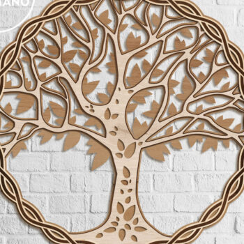 Intra απο ξύλο plywood 3mm-4mm πάχος – Πολυστρωματικό αρχείο TREE of LIFE, Διακόσμηση τοίχου Δίασταση  40x30 cm INTRAFABR-80785955 - Image 6