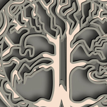 Intra απο ξύλο plywood 3mm-4mm πάχος – Δέντρο της Ζωής Πολυστρωματικό/Δέντρο Δίασταση  20x20 cm INTRAFABR-61873629 - Image 1