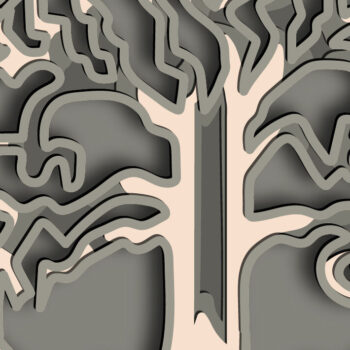 Intra απο ξύλο plywood 3mm-4mm πάχος – Δέντρο της Ζωής Πολυστρωματικό/Δέντρο Δίασταση  20x20 cm INTRAFABR-61873629 - Image 3