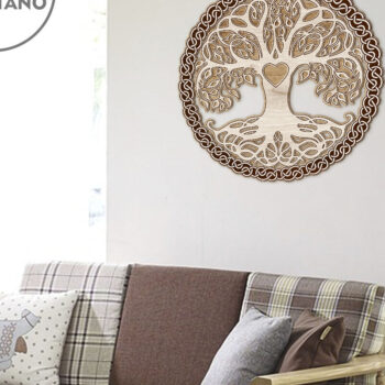 Intra απο ξύλο plywood 3mm-4mm πάχος – TREE of LIFE Πολυστρωματική διακόσμηση τοίχου Δίασταση  40x30 cm INTRAFABR-80961074 - Image 6