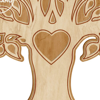 Intra απο ξύλο plywood 3mm-4mm πάχος – TREE of LIFE Πολυστρωματική διακόσμηση τοίχου Δίασταση  40x30 cm INTRAFABR-80961074 - Image 7