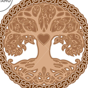 Intra απο ξύλο plywood 3mm-4mm πάχος – TREE of LIFE Πολυστρωματική διακόσμηση τοίχου Δίασταση  40x30 cm INTRAFABR-80961074 - Image 8