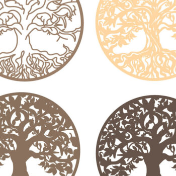 Intra απο ξύλο plywood 3mm-4mm πάχος – Δέντρο της Ζωής/Φθινοπωρινό Δέντρο/Πολυστρωματικό Δίασταση  20x20 cm INTRAFABR-75645583 - Image 2