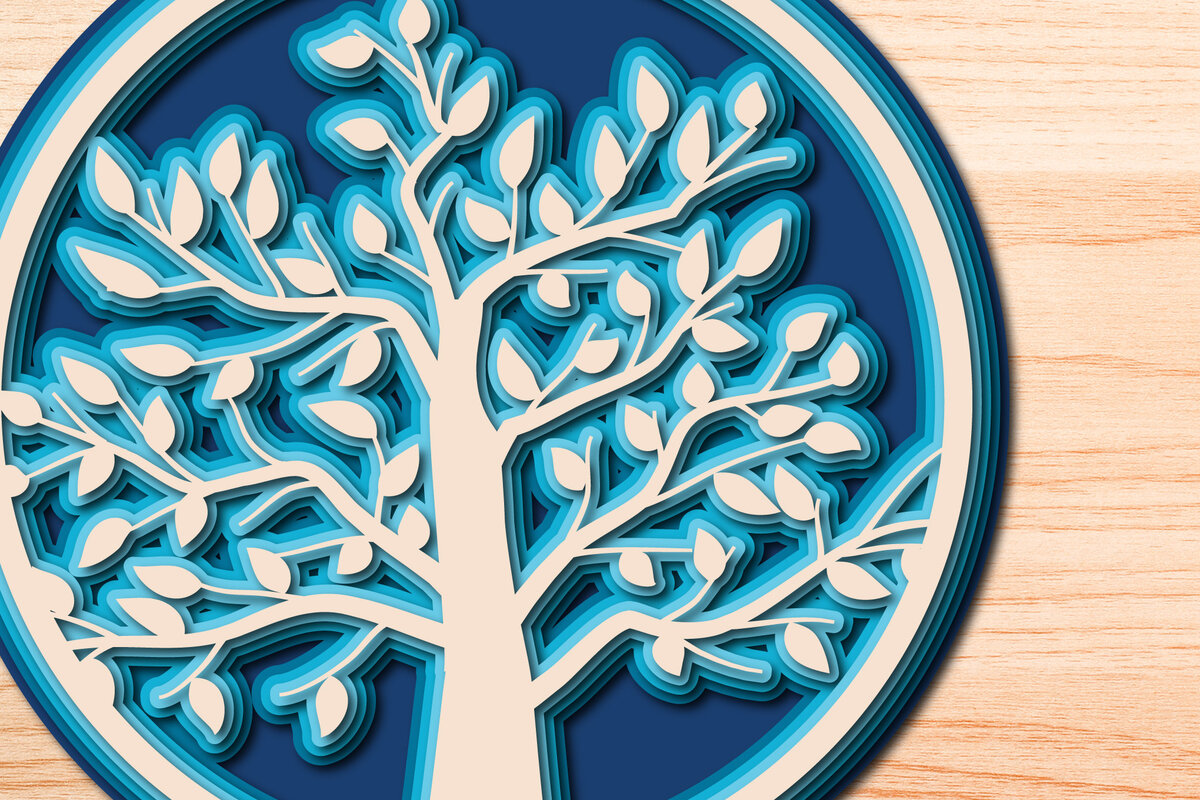 Intra απο ξύλο plywood 3mm-4mm πάχος – Tree of Life, Πολυστρωματικό Αποκομμένο Αρχείο Δίασταση  20x20 cm INTRAFABR-26226695